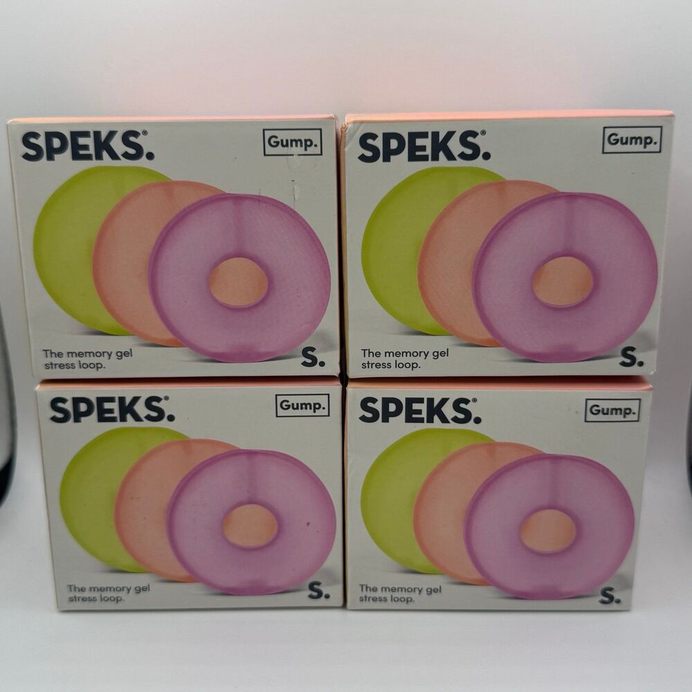 [4 Boxes] Speks - Gum Loop: 3 Loops Per Box (Reef, Moon Jelly, Algae) Squish Toy